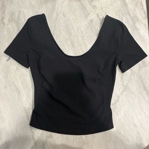 Size 4 lululemon align t shirt in black
